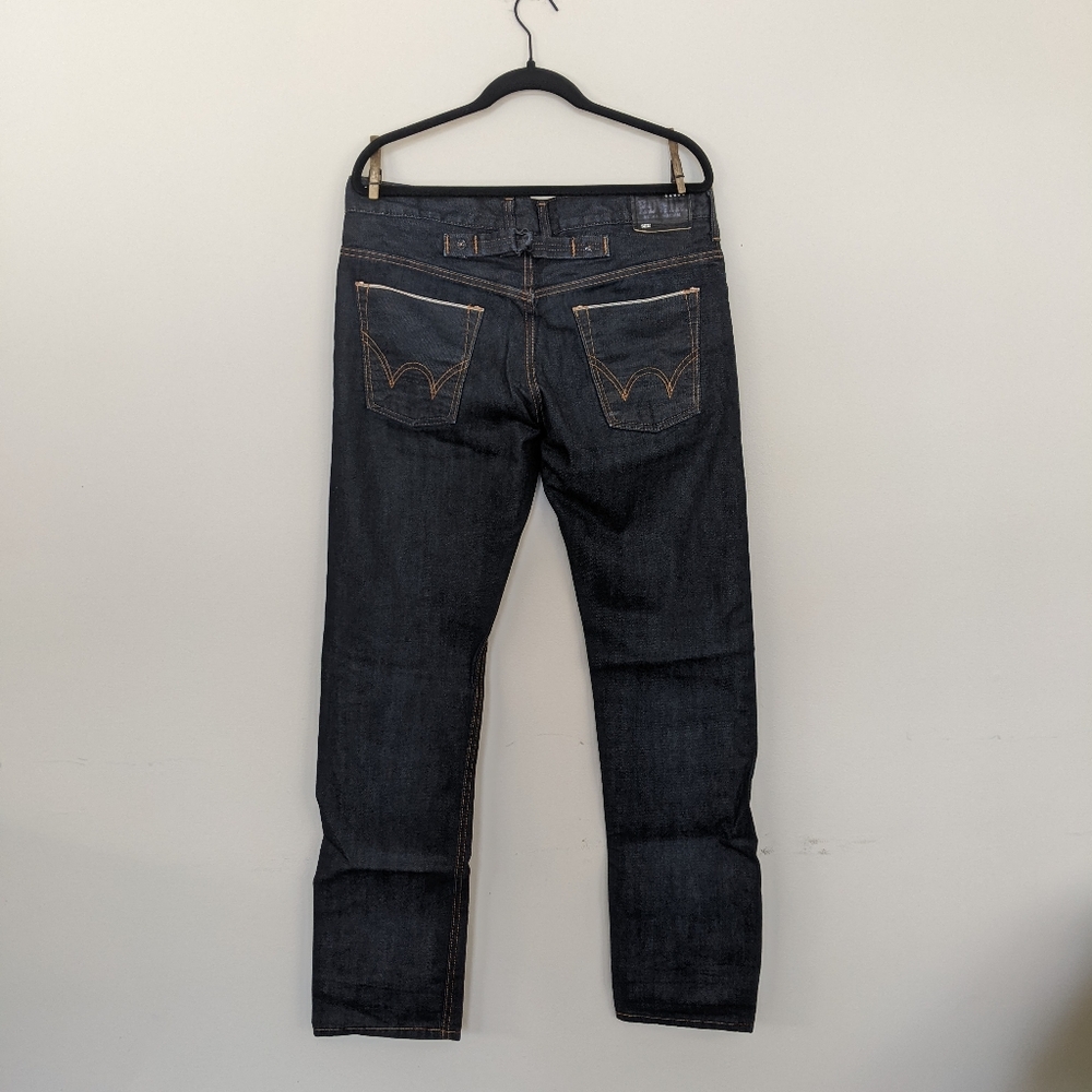 Edwin Indigo Japanese Selvedge Slim Denim Jeans 33x33 - Picture 3 of 8